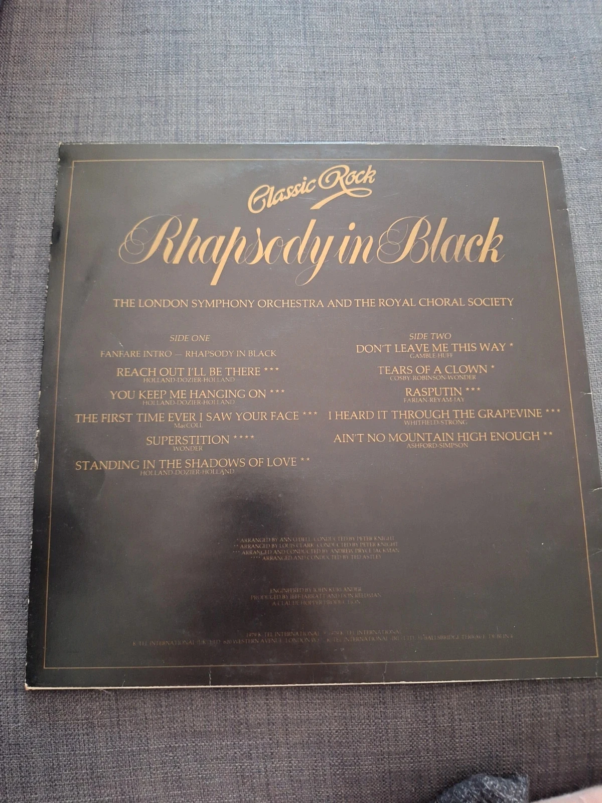 33T Vinyl Classic Rock Rhapsody in Black London Symphony Orchestra 1979 – photo 2